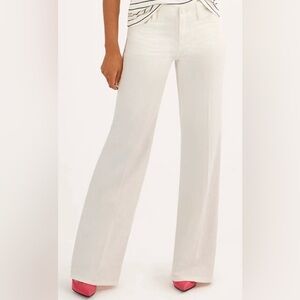 Cabi Ashbury white wide leg jeans, size 10 long 6491 never worn condition